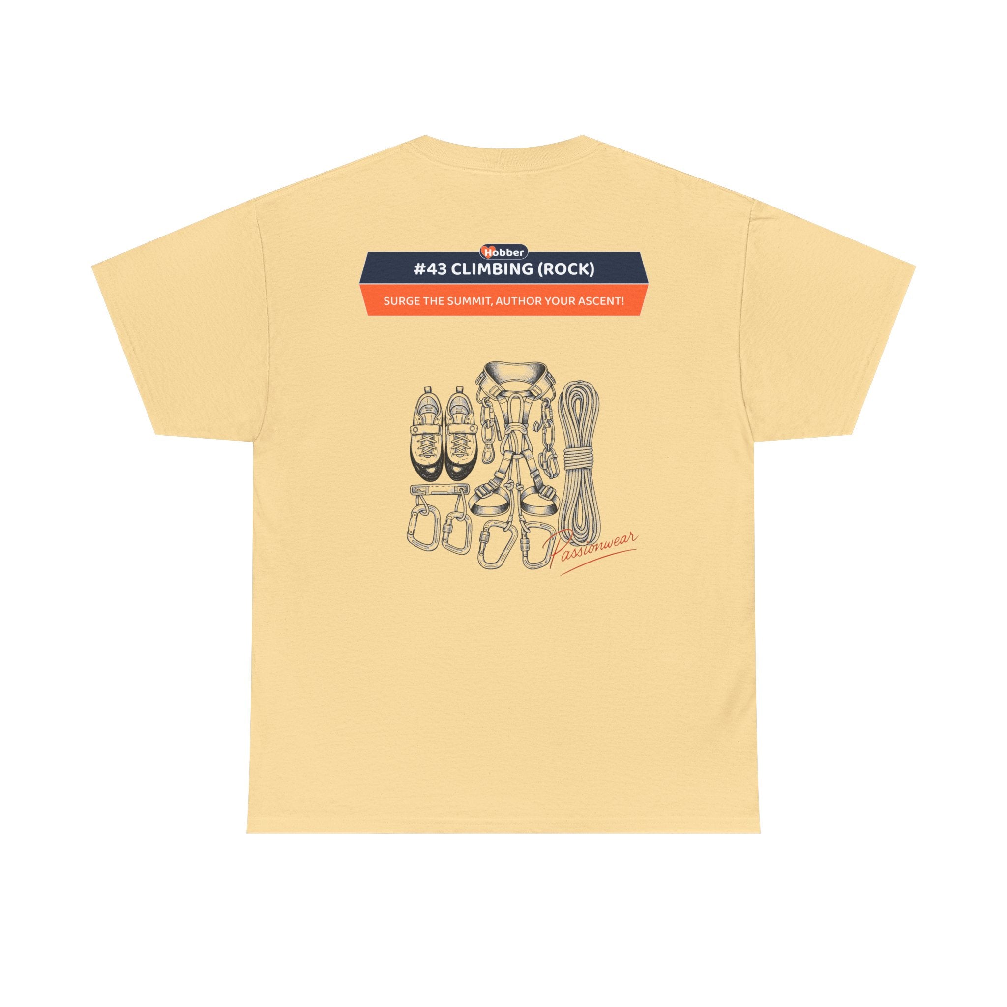 Hobber Mens Sports & Adventure T-Shirt, #43 Climbing (Rock)